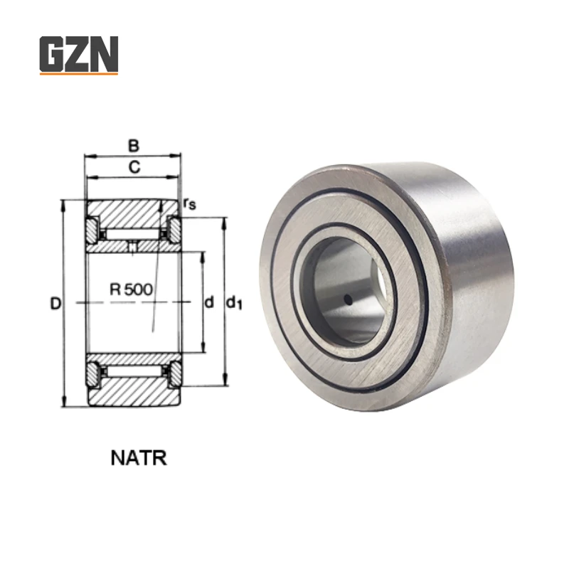 

1PCS Bolt-type support roller Needle Roller bearing NATR NATV5 6 8 10 12 15 17 20 25 30 35 40 50 PP