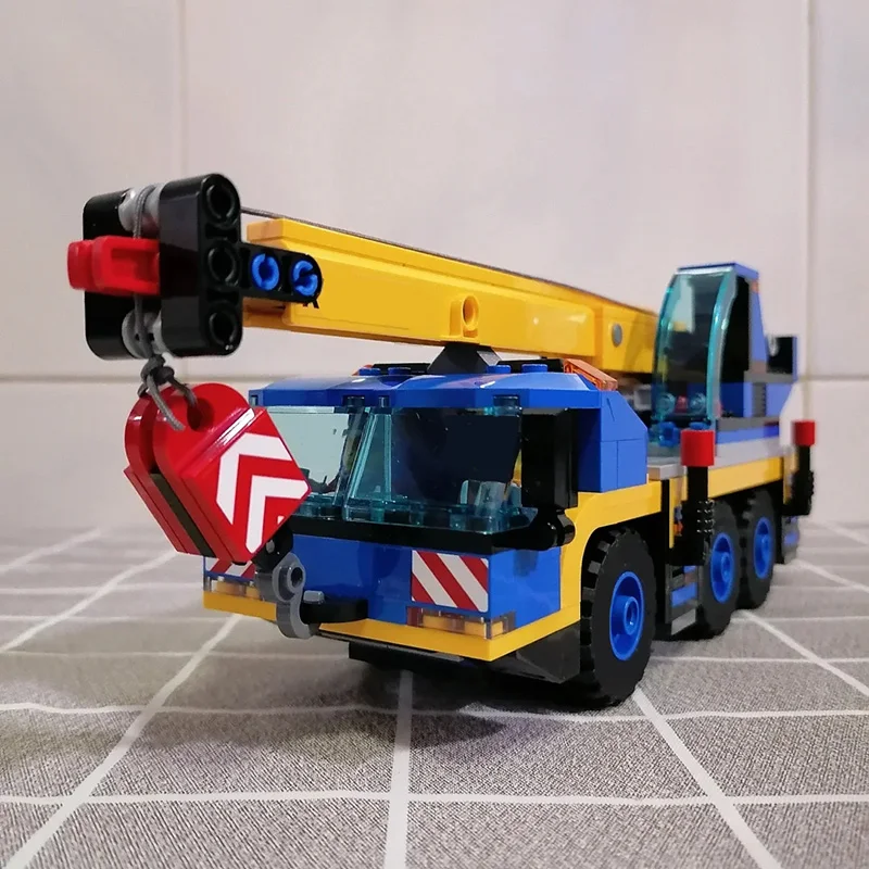 Technische Stadt Mobile Bau Kran Bagger Bausteine Lkw Fahrzeug Montieren Ziegel Spielzeug Geschenk Für Kinder Junge Erwachsene