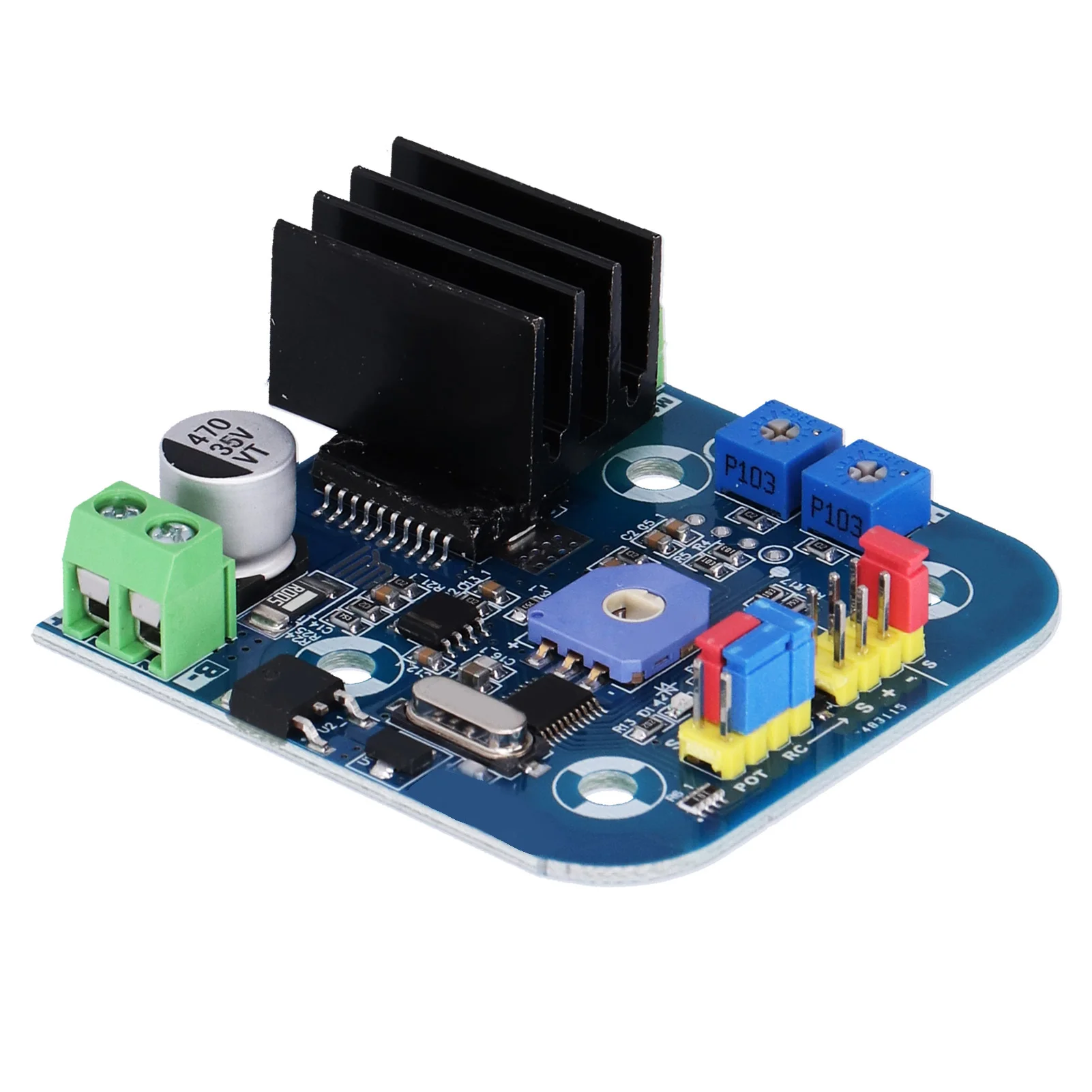 Servo Control Board High Power Controller Module Large Torsion Motor Driver 12V‑24V Servo Control Module Servo Control Board