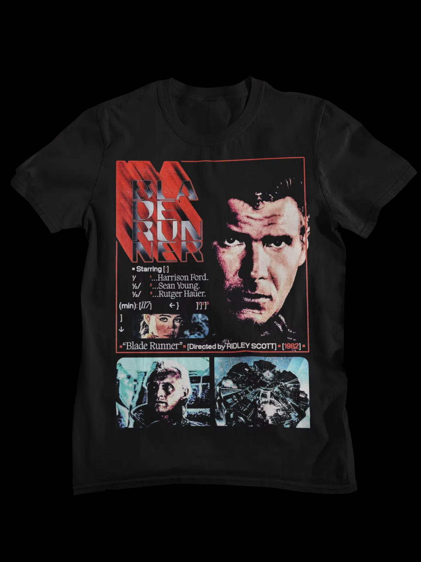 2026 new Retro science fiction movie collage pattern T-shirt, suitable for both men and women, casual cotton streetwear top