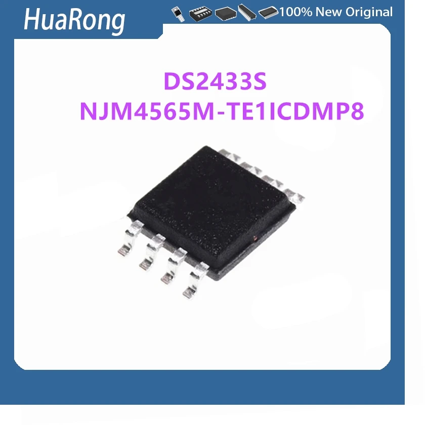 10Pcs/Lot Ds2433S Ds2433 Njm4565M-Te1Icdmp8 Jrc4565 4565