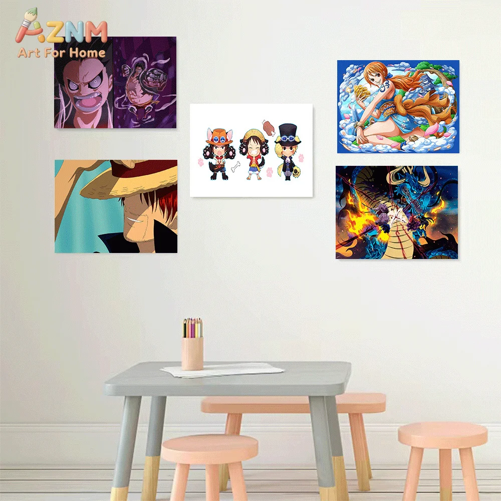 AZNM Tableau mural en toile On - One Piece Straw Hat avis et prix