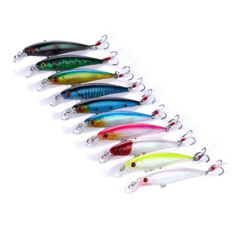 10Psc Submerged Minol Laser 9cm8g Set Lua Bait Sound Pearl Long Cast Bass Mandarin Fish Blackfish Fresh Water Bait