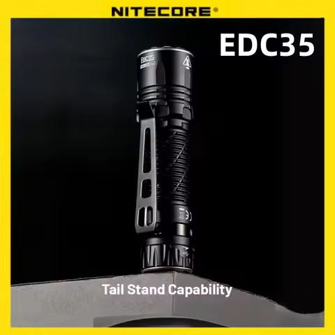 Nitecore EDC35 hiking Flashlight USB-C Rechargeable 5000 Lumens LED EDC UHi Beam Distance 550meters Built-in 6000mAh Battery