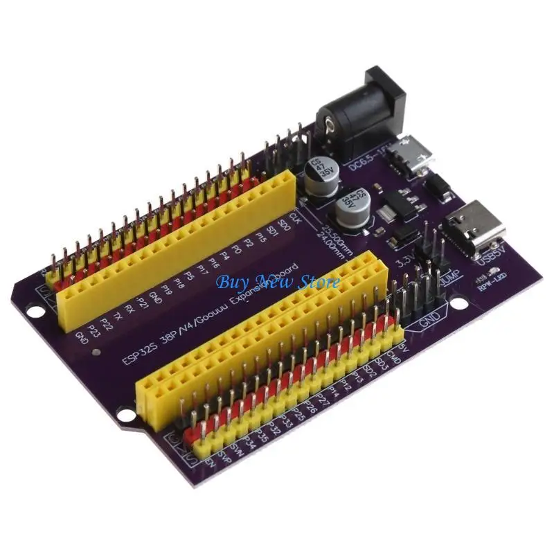 

20ce ESP32S 38PIN Нижняя плата Мощная удлинительная доска для WROOD-32D/32U WROVE-