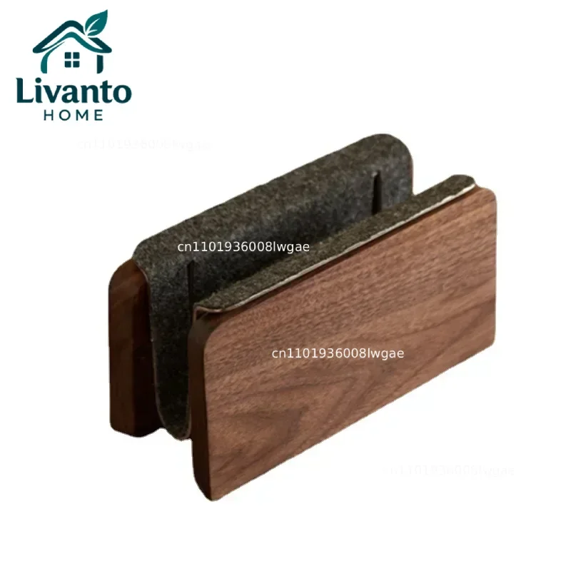 

Laptop Vertical Stand Walnut Anti-slip Tablet Computer Display Stand Office Desktop Mobile Phone Storage Rack