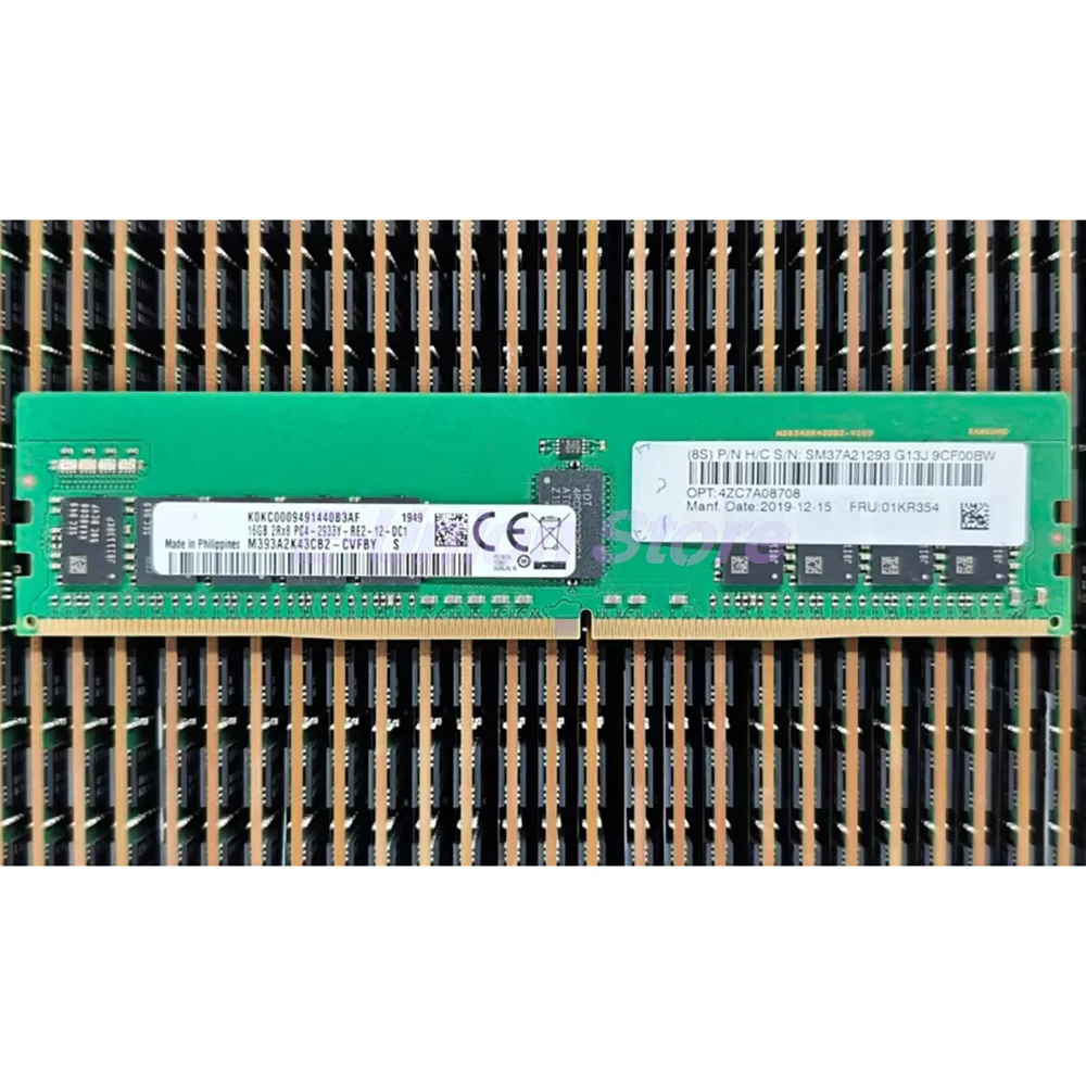

RAM ST550 SR530 SR550 SR570 SR590 01KR354 4ZC7A08708 16GB DDR4 2933MHz RECC 2Rx8 PC4-2933Y 2933 Server Memory