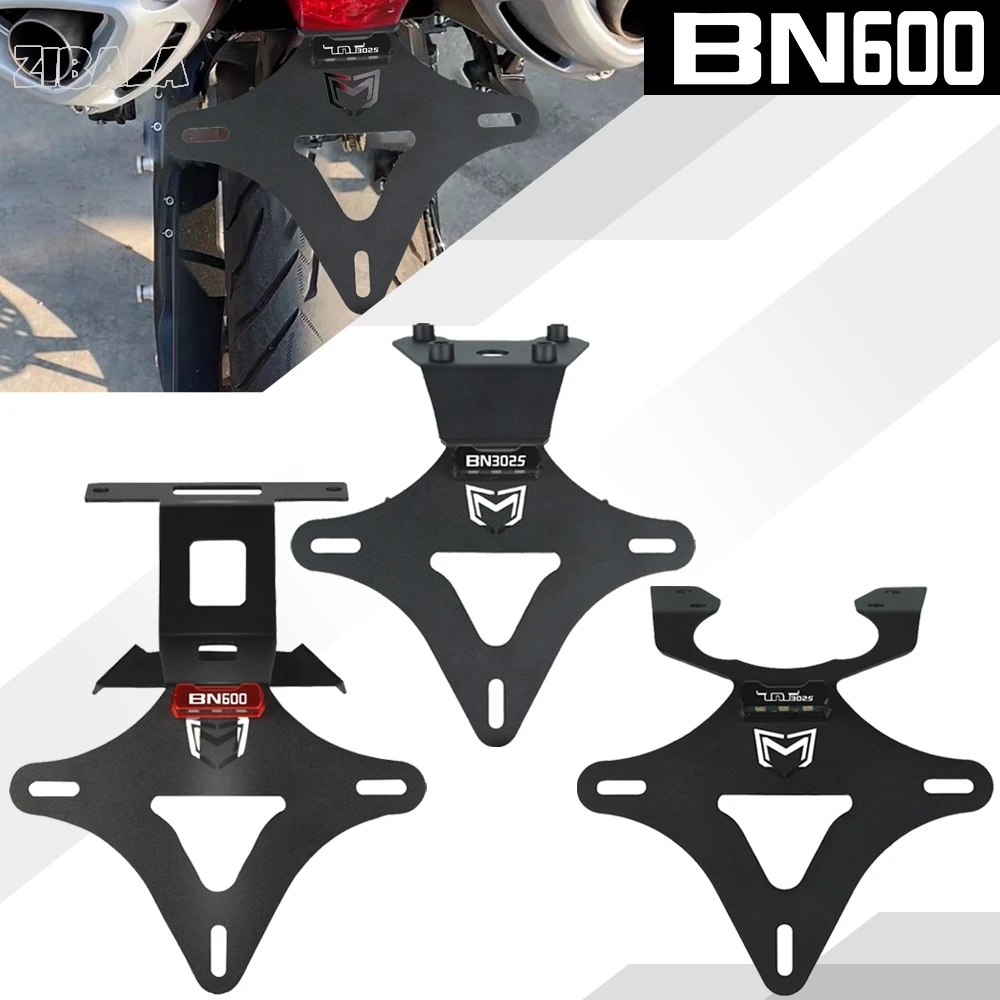 

FOR BENELLI BN302 TNT300 2015-2018 Motorcycle License Plate Holder Tail Tidy Fender Eliminator Bracket with LED Light BN302S