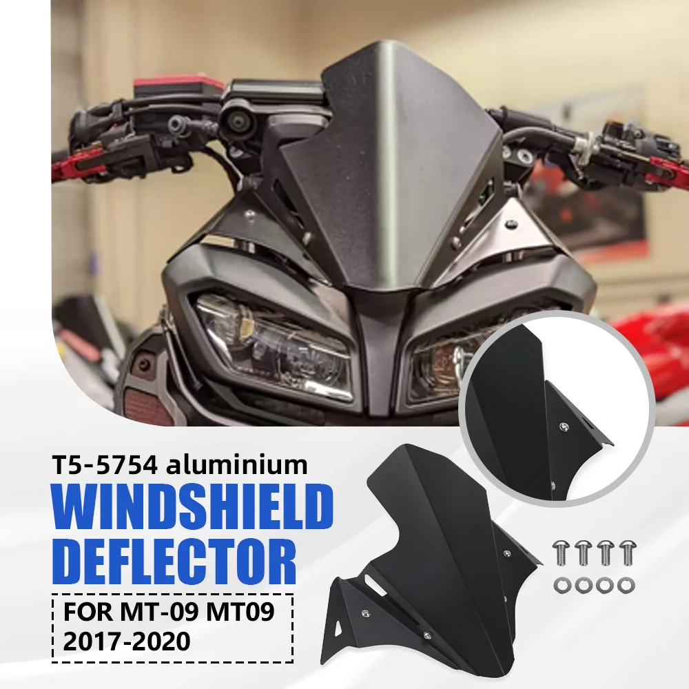 

Windshield Screen Visor FOR Yamaha MT-09 MT09 2017-2020 Windscreen Fairing Wind Deflector Protector Wind Screen Accessories Kit