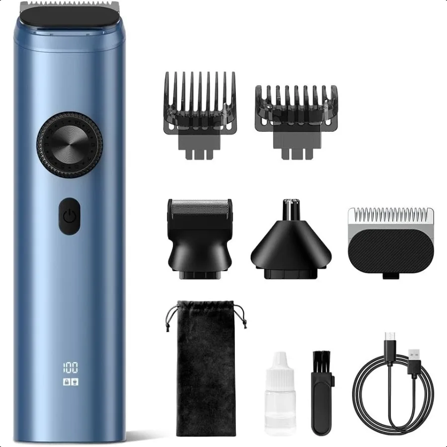 

Sejoy Beard Trimmer for Men Cordl Nose Hair Trimmer for Men Waterproof Hair Clippers and Trimmers Set Electric Razor All in 1 G