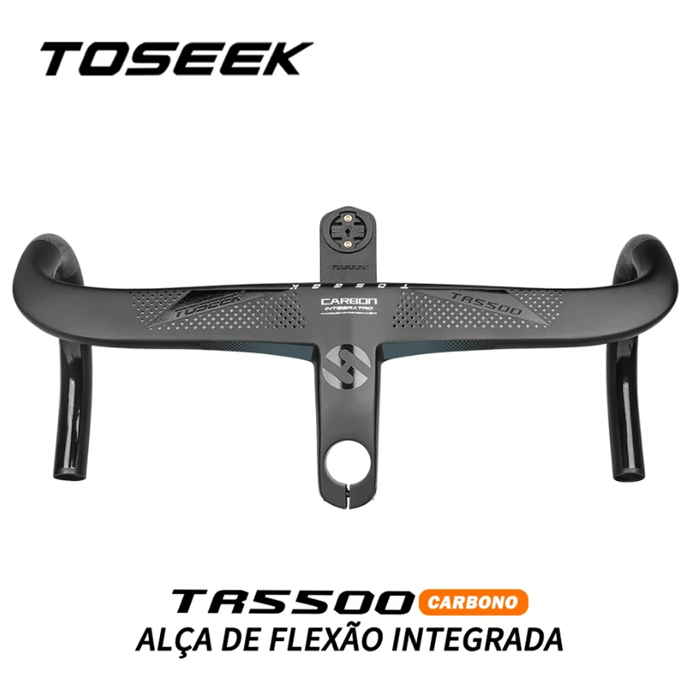 

TOSEEK TR5500 Bicycle Handlebar T800Carbon Integrated Road 28.6mm With Bike Computer Holder