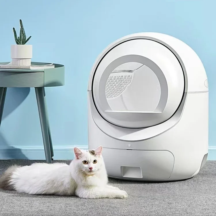 zz WIFI Auto Electric Cat Toilet Tuya APP Self-cleaning Smart Pet Automatic Robot Cat Litter Box For Cats