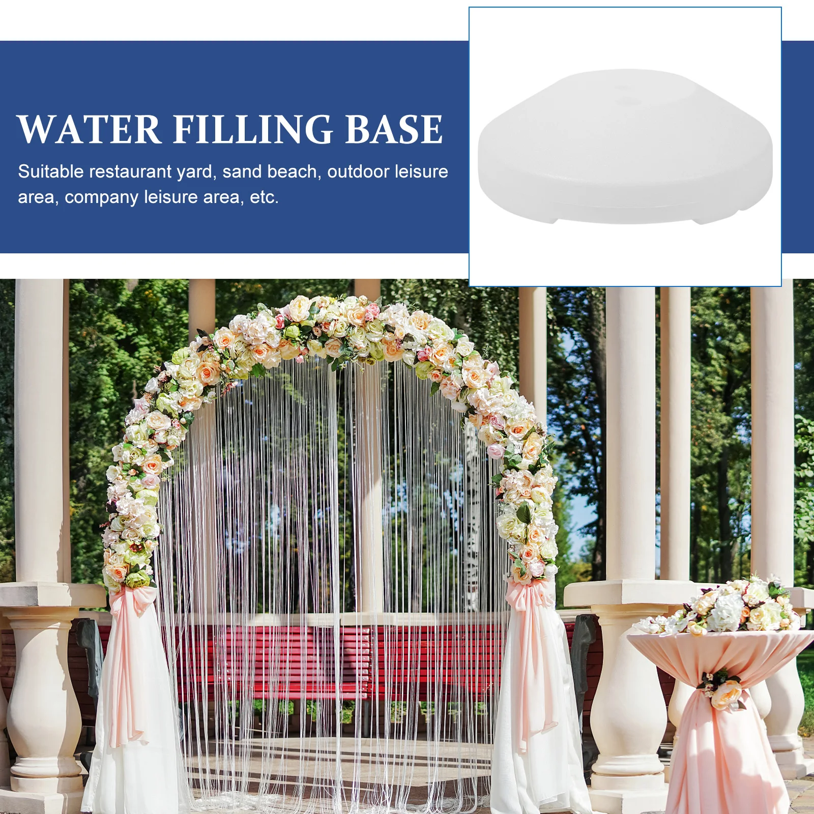 

Balloon Arch Base Water Injection Durable Reinforcement Wedding Party Supply Easy Use Foldable Lightweight Suitable Outdoor