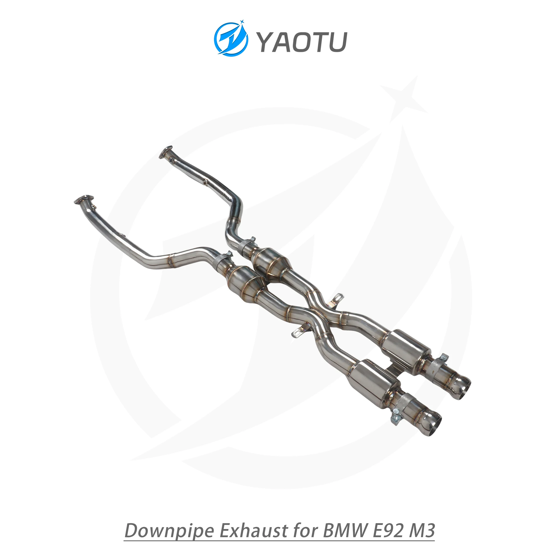 YT Stainless Steel Middle X-Pipe Exhaust Downpipe for BMW E92 M3