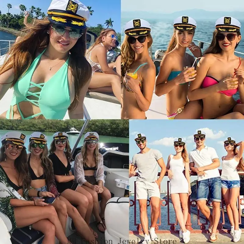 Chapéu marinheiro d0ub, fantasia capitão marinheiro, chapéu marinho, iate, capitão engraçado