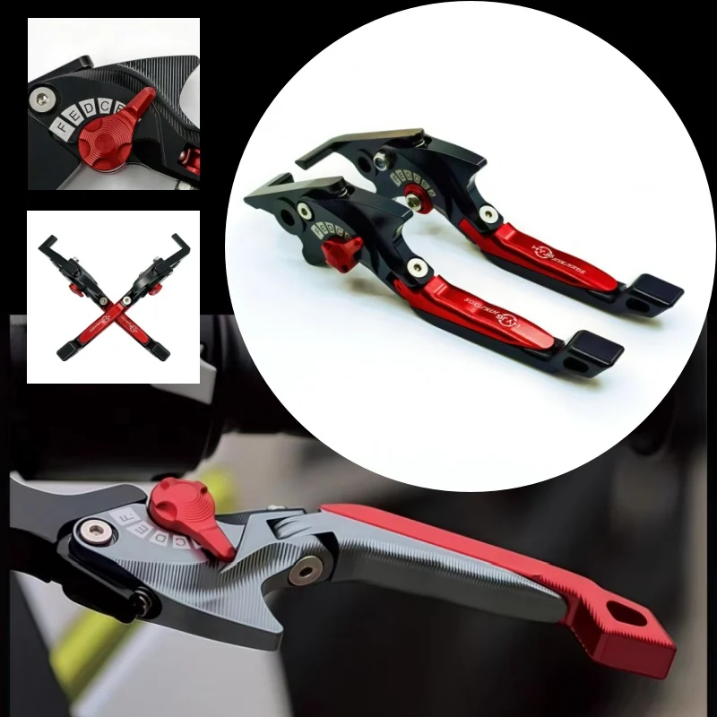 For SUZUKI UH-125/UH-150 Burgman 02-20 UH-200Burgman 07-20 Motorcycle Parts 3D Brake Lever Set Foldable Adjustable Handle Levers