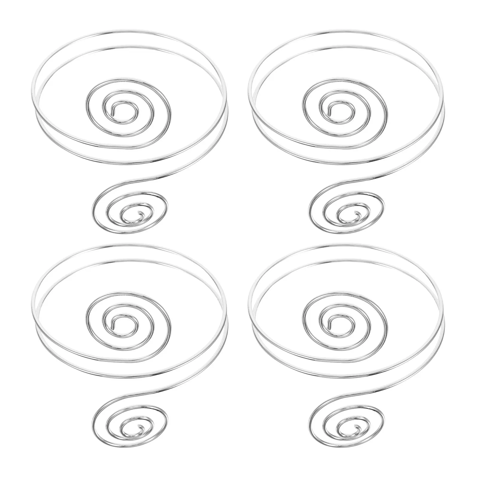 

Набор из 4 металлических браслетов-манжет в стиле панк, регулируемые спиральные украшения на предплечье, для фестивалей и вечеринок, женские металлические браслеты на руку