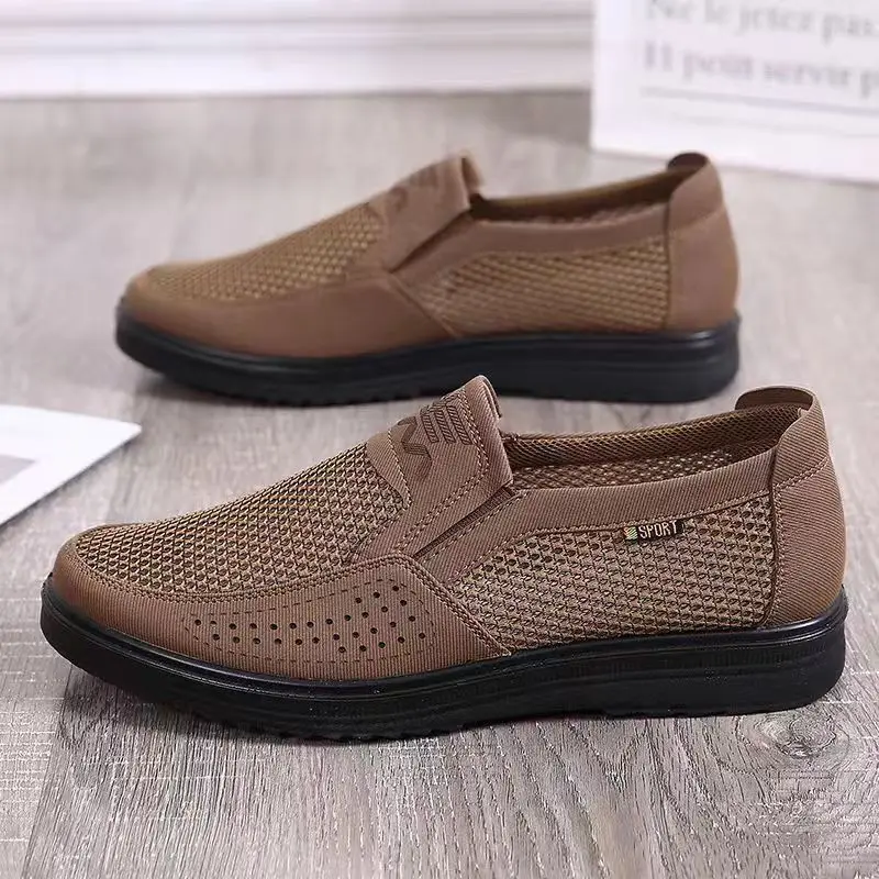 Summer Mesh Sneakers for Men Fashion Casual Walking Canvas Shoe Breathable Mens Flats Loafers Men Casual Shoes Zapatillas Hombre