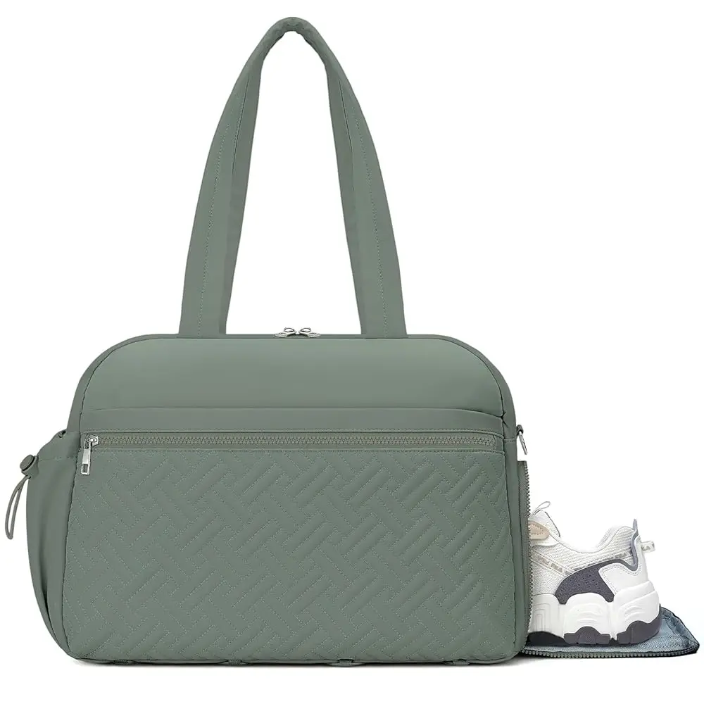 

Free ShippingGym Bag for Women, Lightweight Workout Duffle Bag with Shoe & Wet Separation for Gym, Yoga, Travel & Overnight, Sty