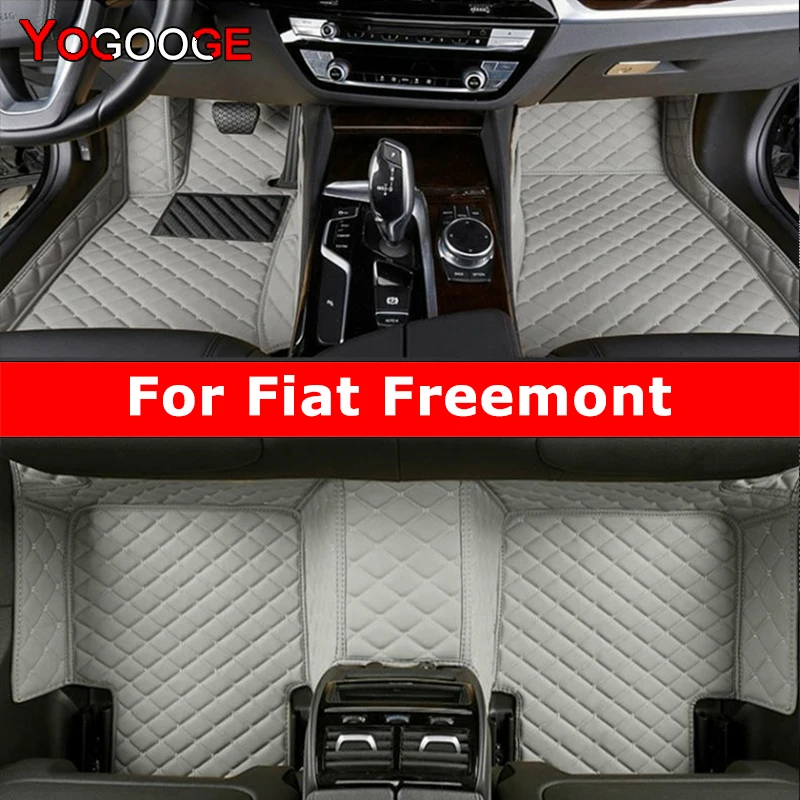 YOGOOGE Custom Car Floor Mats For Fiat Freemont Auto Carpets Foot Coche Accessorie