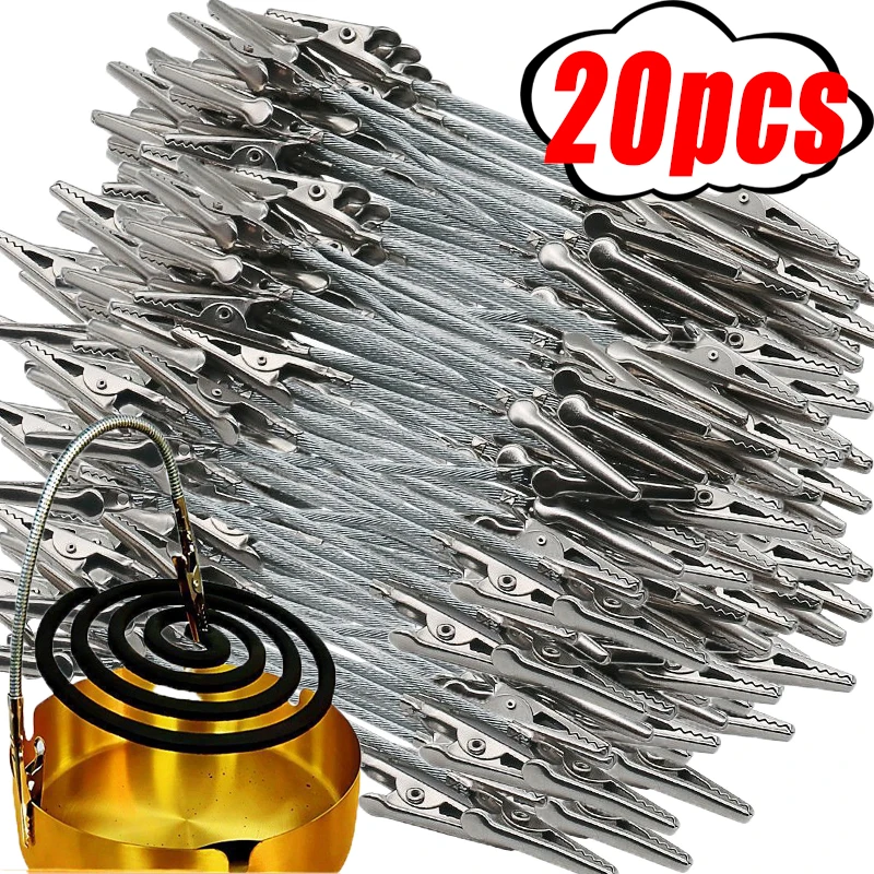 

S/M/L Double Ends Alligator Clamps Photo Clip Flexible Metal Long Hose Pins for Home Alloy Memo Card DIY Picture Holder Racks