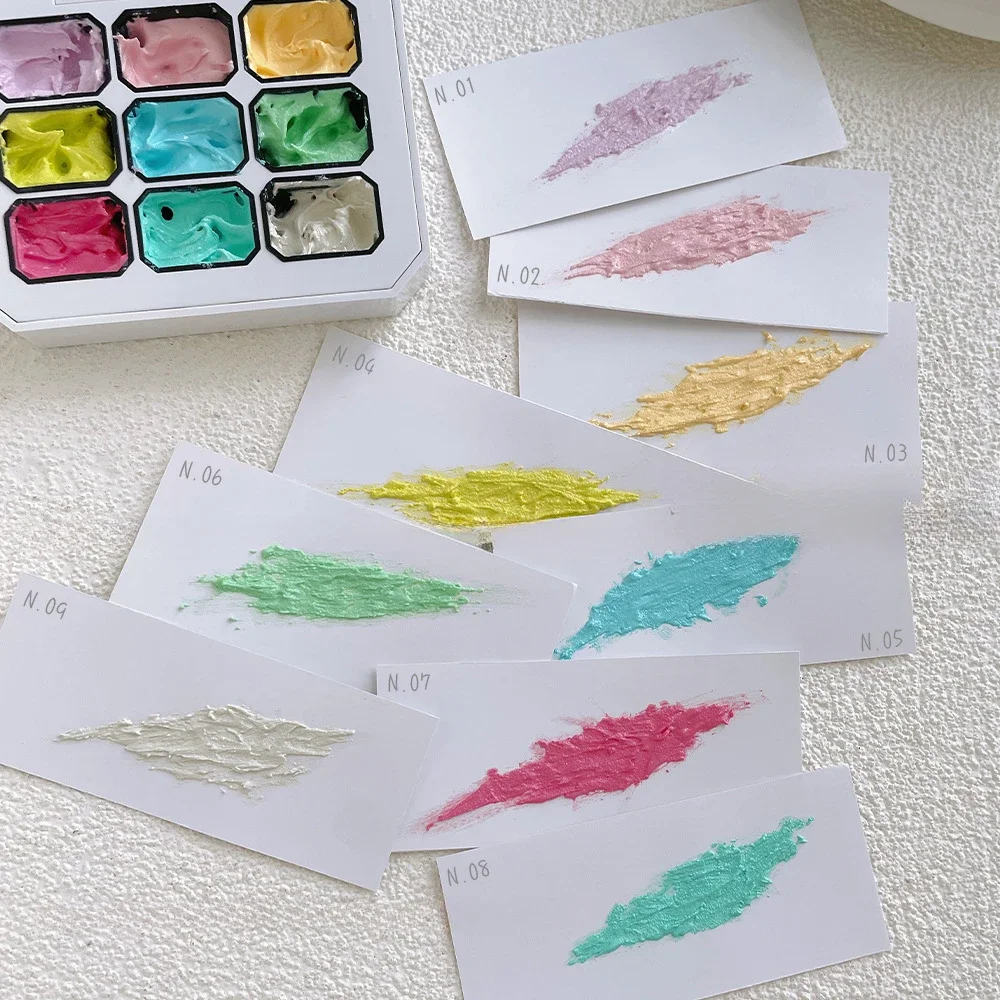 

New 3D Effect Macaroon Sand Gypsum Gel Drawing Super Texture Painting Gel Soak Off UV LED Semi Permanent Pigmented Paint Art Gel