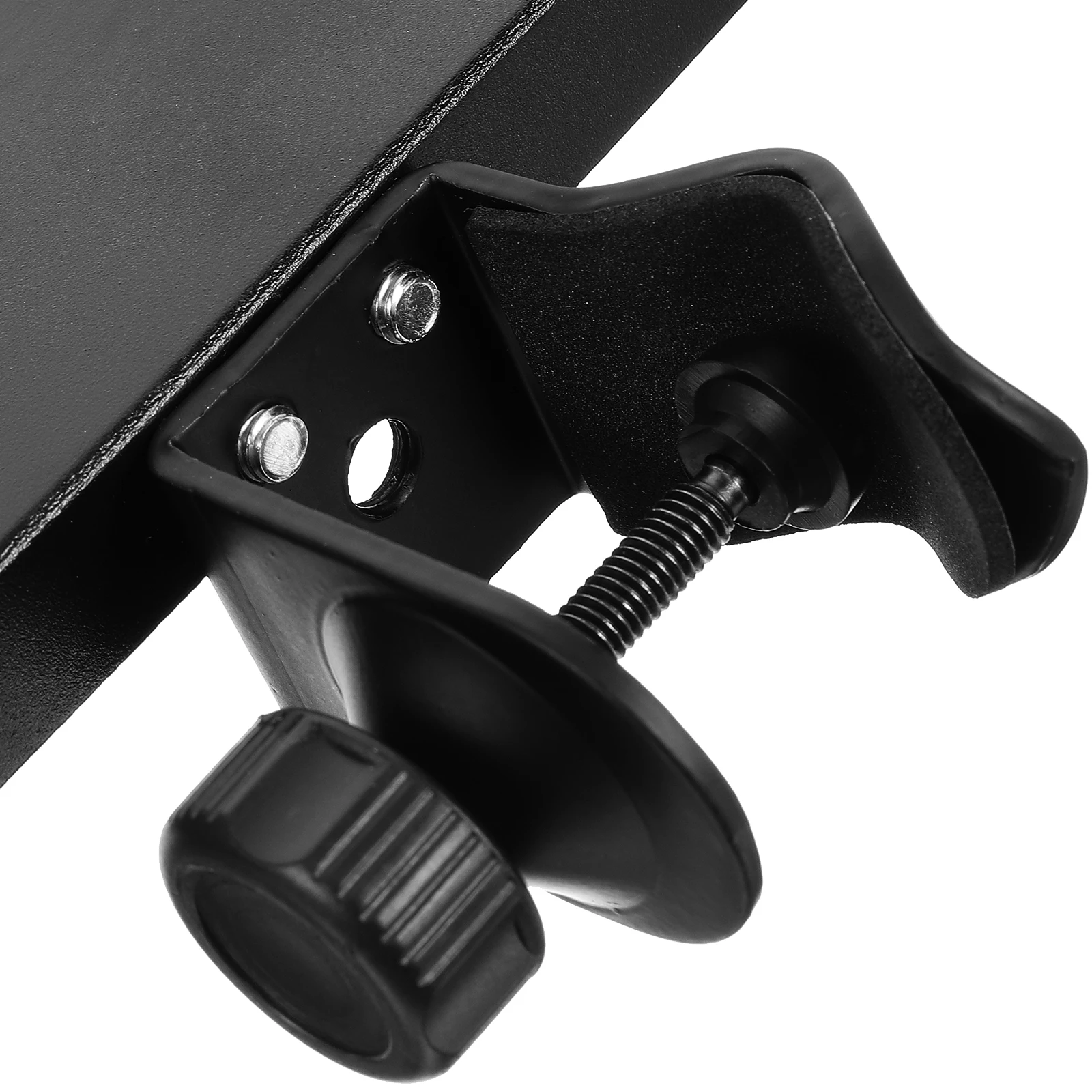 

Adjustable Sound Card Tray Microphone Stand Holder Live Broadcast Rack Clamp-On Movable Mic Storage Shelf Stage Office Home Use