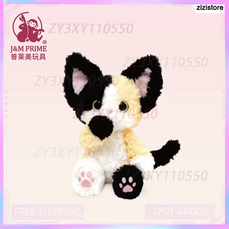 

Плюшевая игрушка J&M Prime 22 см: котёнок Бетти Девон Рекс, мягкая кукла-кошка, милое обнимашечное животное для детей, подарок на Новый год