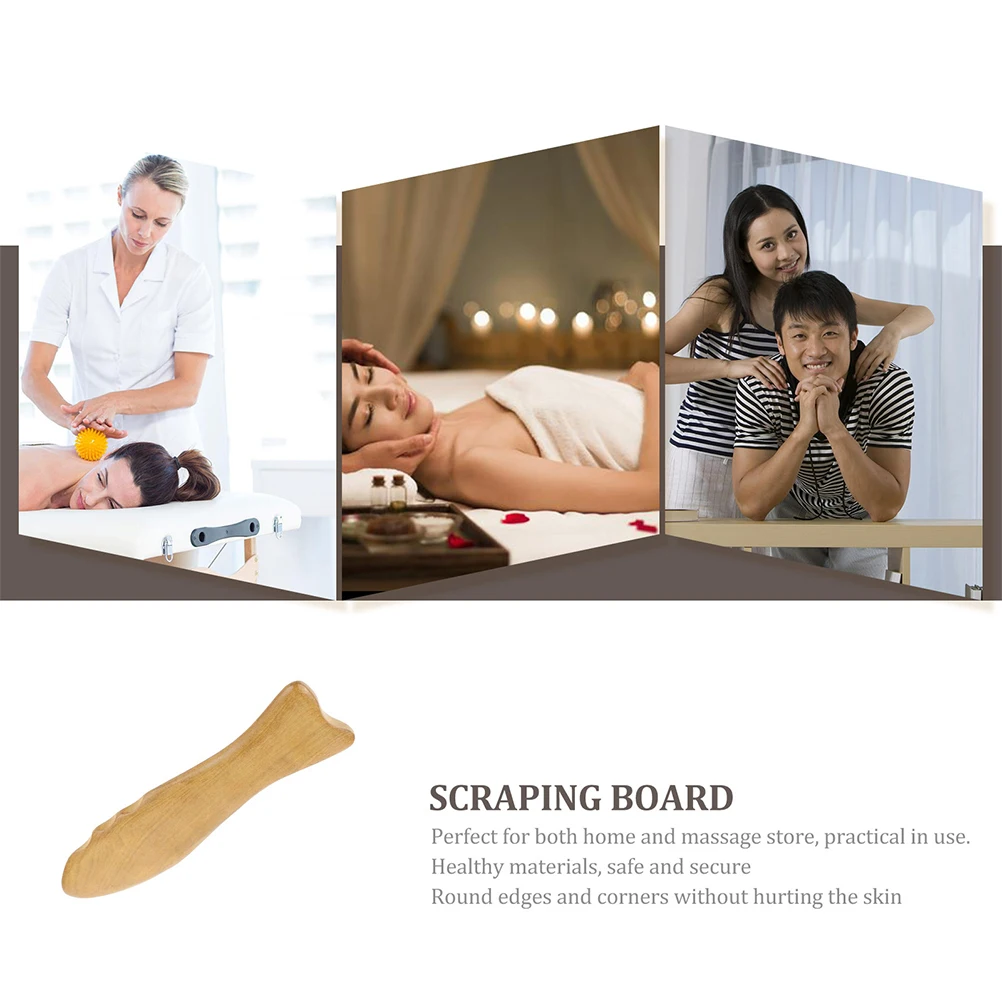 

2 шт., деревянная гуаша, скребковая массажная доска для тела, шеи, лица, инструмент для облегчения мышц, легкая нескользящая ручка для домашних путешествий