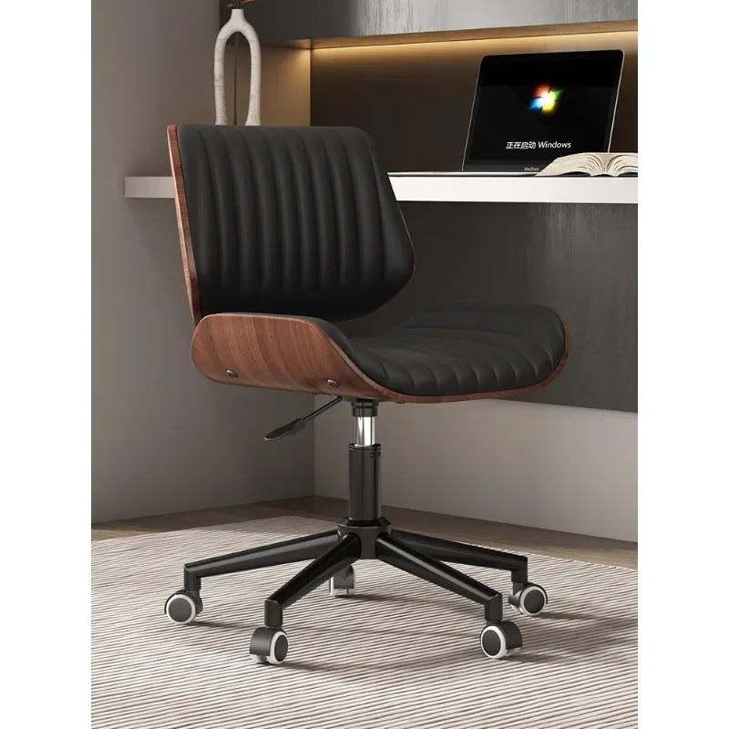 Italian solid wood computer chair home sedentary office  book desk  rotating lift bedroom meeting study chair