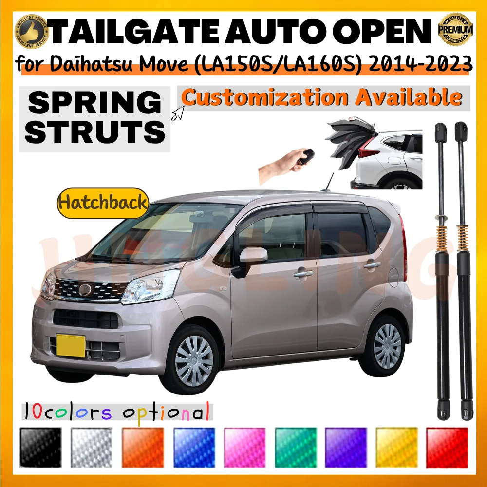 

Qty(2) Trunk Struts with Spring for Daihatsu Move (LA150S/LA160S) Hatchback 2014-2023 Rear Tailgate Lift Support Shock Absorbers