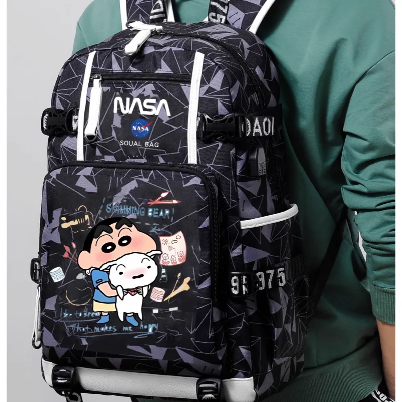 Crayon Boy Shin C-Chan Children's Backpacks Student Computer Package Mountaineering and Travel Large Capacity Bags Holiday Gifts