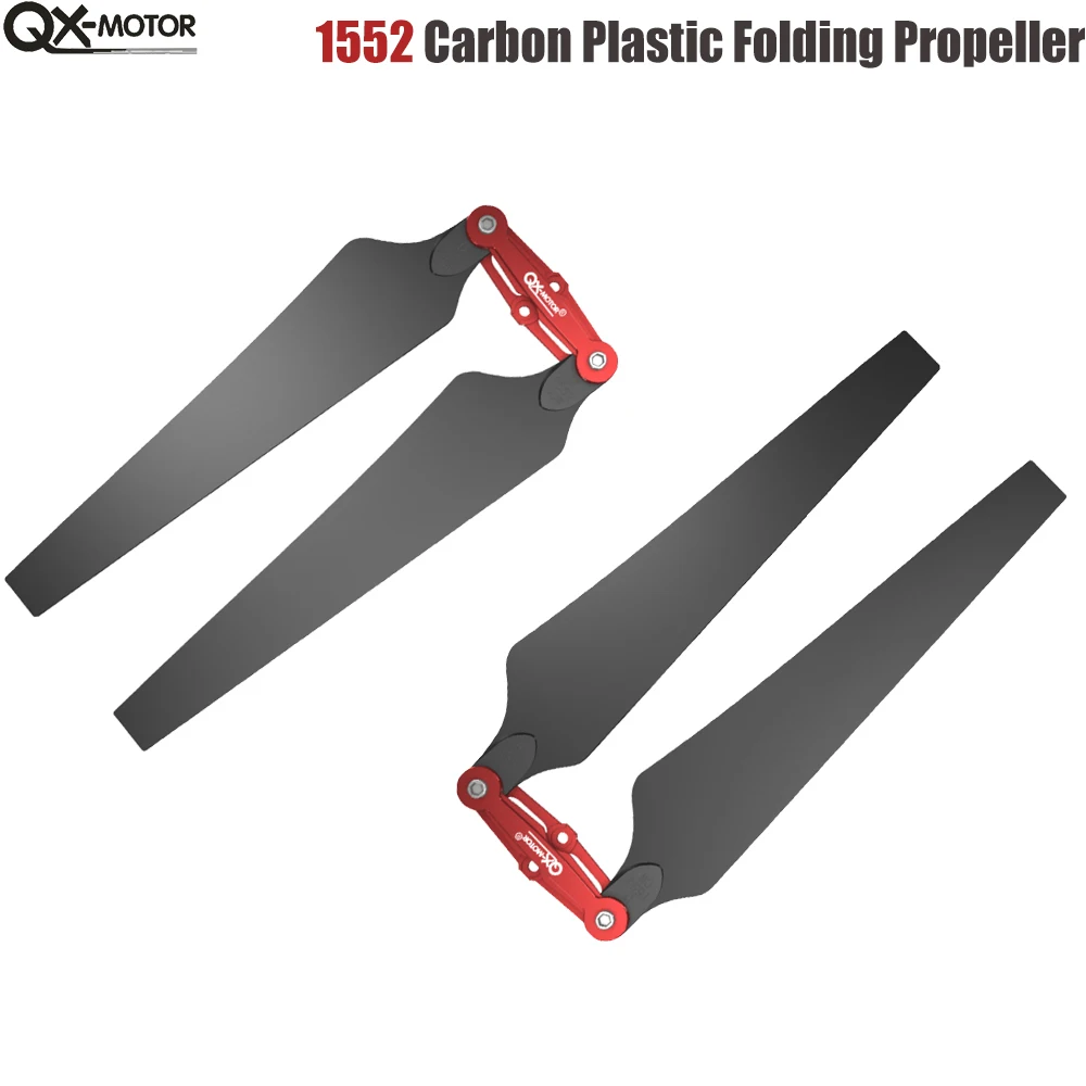 QX-MOTOR 1552 1760 Carbon Fiber Folding Propeller 15/17 Inch CW/CCW for Multirotor