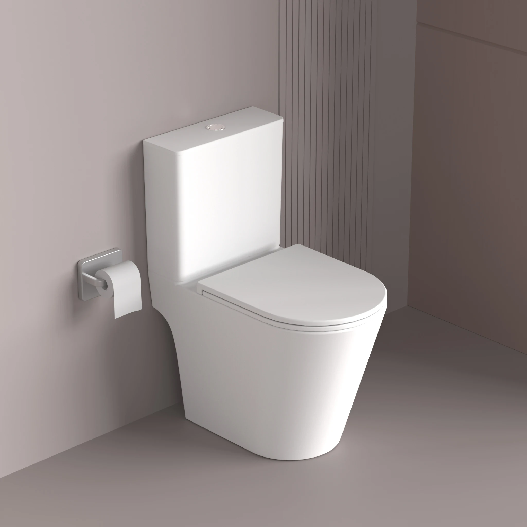JETMAN Europe Tornado Flush Toilet Bathrooms Comfort Height Soft-Close Rimless Wc Toilet Set Two Piece Wc Toilet