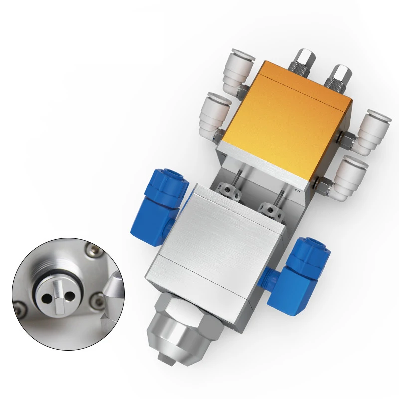 QLH-36 Double-cylinder Suction Pneumatic Dispenser Adjustable AB Double-liquid Distribution Valve