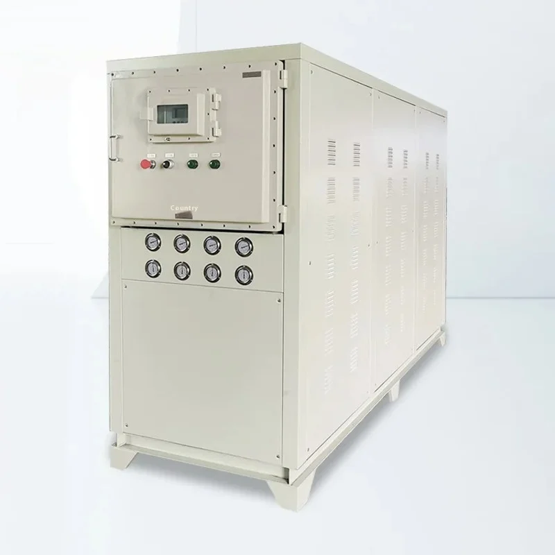 Machine à eau glacée à double vis refroidie à l'eau de refroidissement et de chauffage à double usage avec fonctions d'eau chaude et froide, Installation zéro,