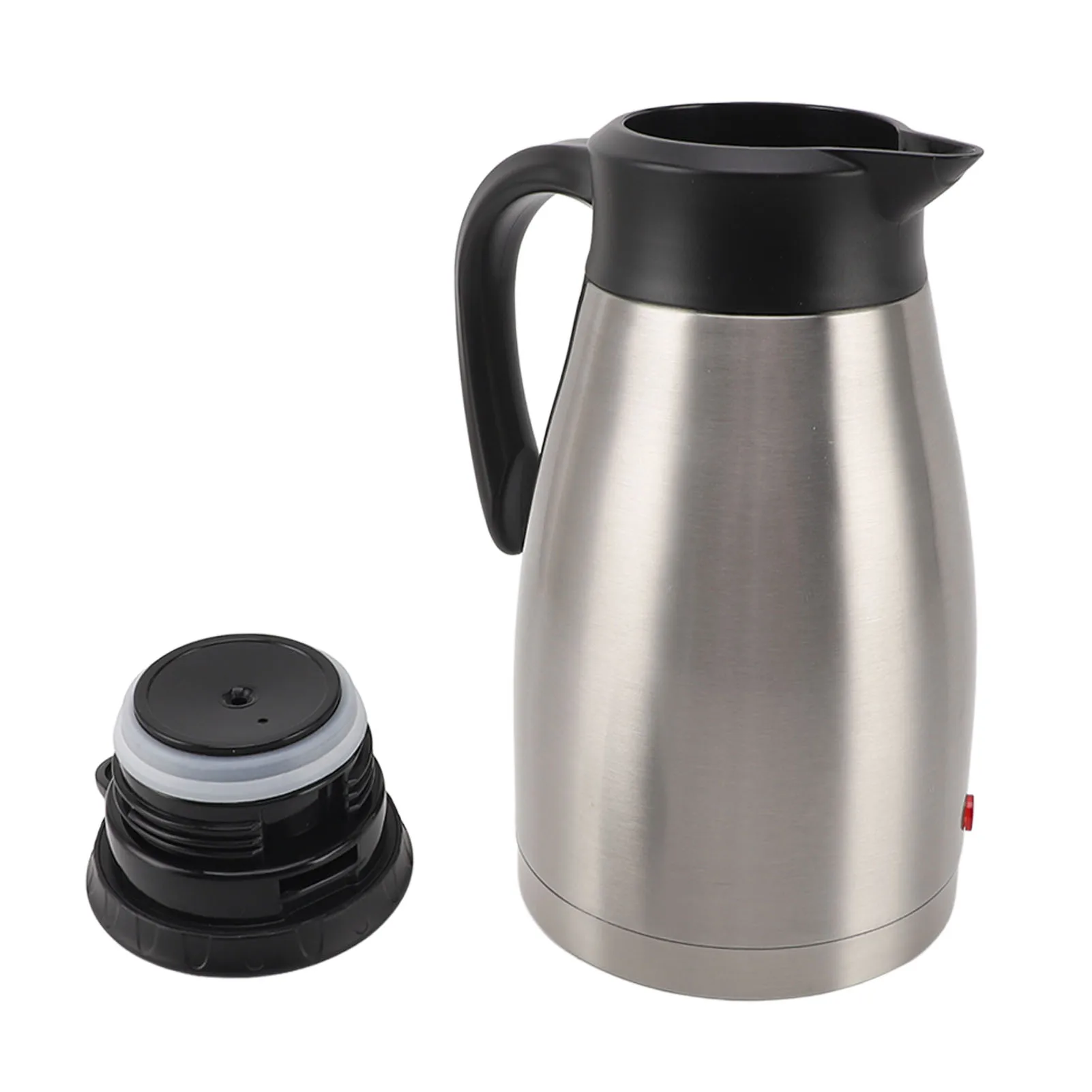 12V Electric Car Kettle Portable Stainless Steel 1300ML Large Capacity Electric Car Water Boiler for Outdoor Travel Car Kettle