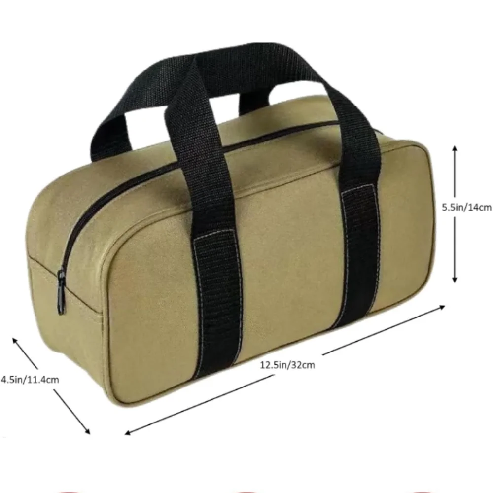 Sac à outils en tissu Oxford imperméable, grande capacité, conception compacte, sac à outils de charpentier, conception légère, dragonne