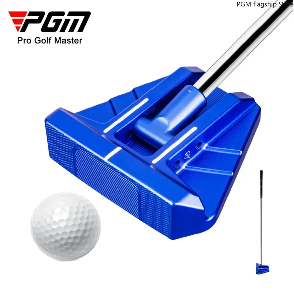 PGM Golf Putter, Flat Pusher, Flippable Handle, Aiming Rod, Easy To Use for Beginners TUG044