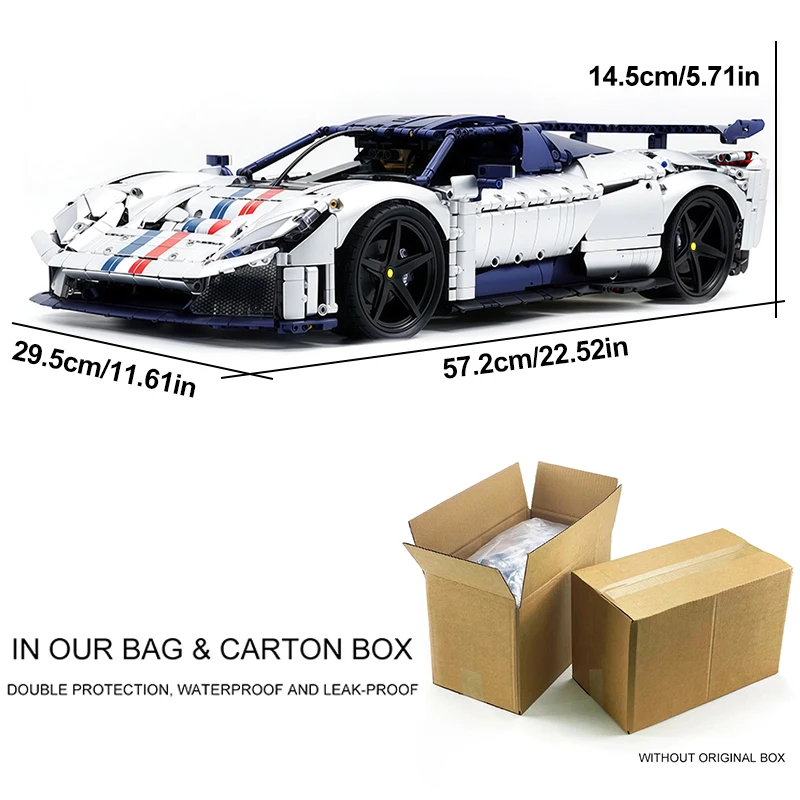 스트라이킹 MOC Y18004 테크니컬 F80 스포츠 슈퍼 차량 1:8 블록 실버 쿨 레이싱 모델 퍼즐 DIY 장난감 크리스마스 선물
