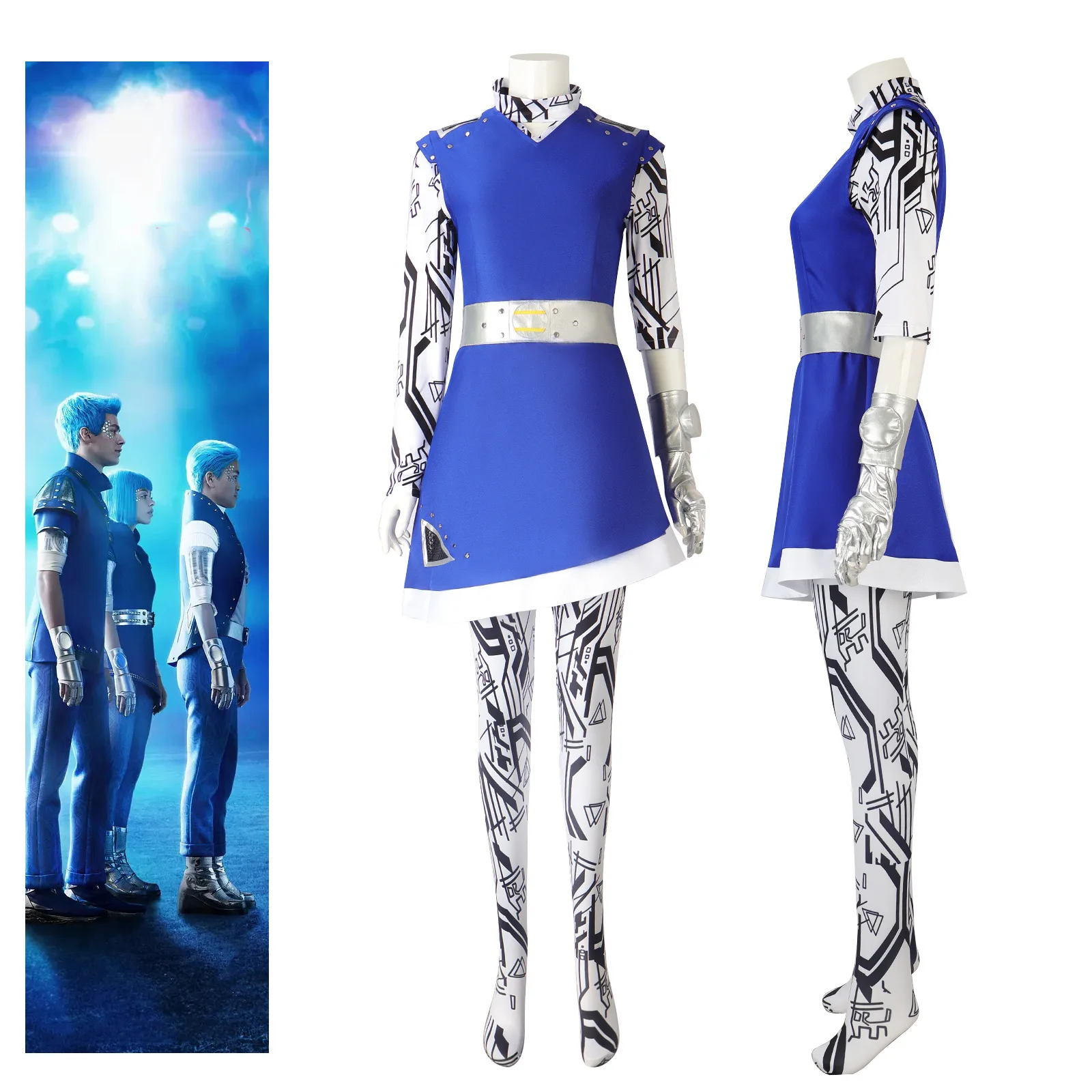 

Костюм для косплея «Зомби 3», костюмы из фильма ужасов на Хэллоуин, платье для выступления на сцене для женщин, карнавальный наряд для средней школы