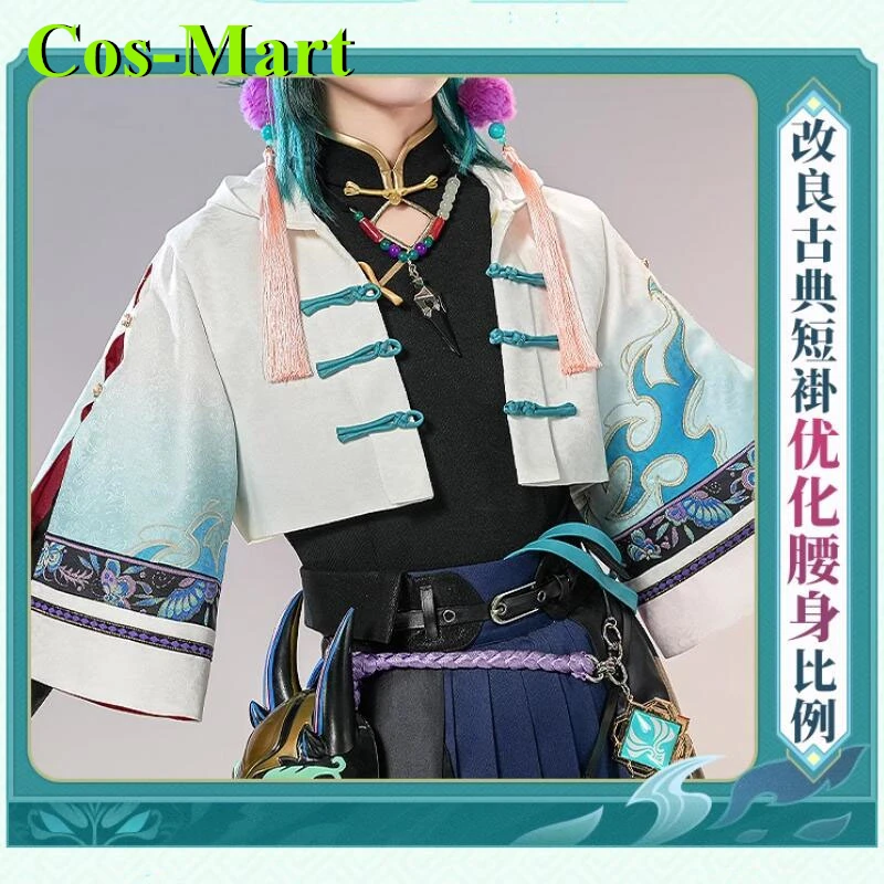 Cos-Mart Genshin Impact Xiao Cosplay Kostuumspel Niuskin Modieuze Jurk Rollenspel Kleding Mannelijke Herenkleding