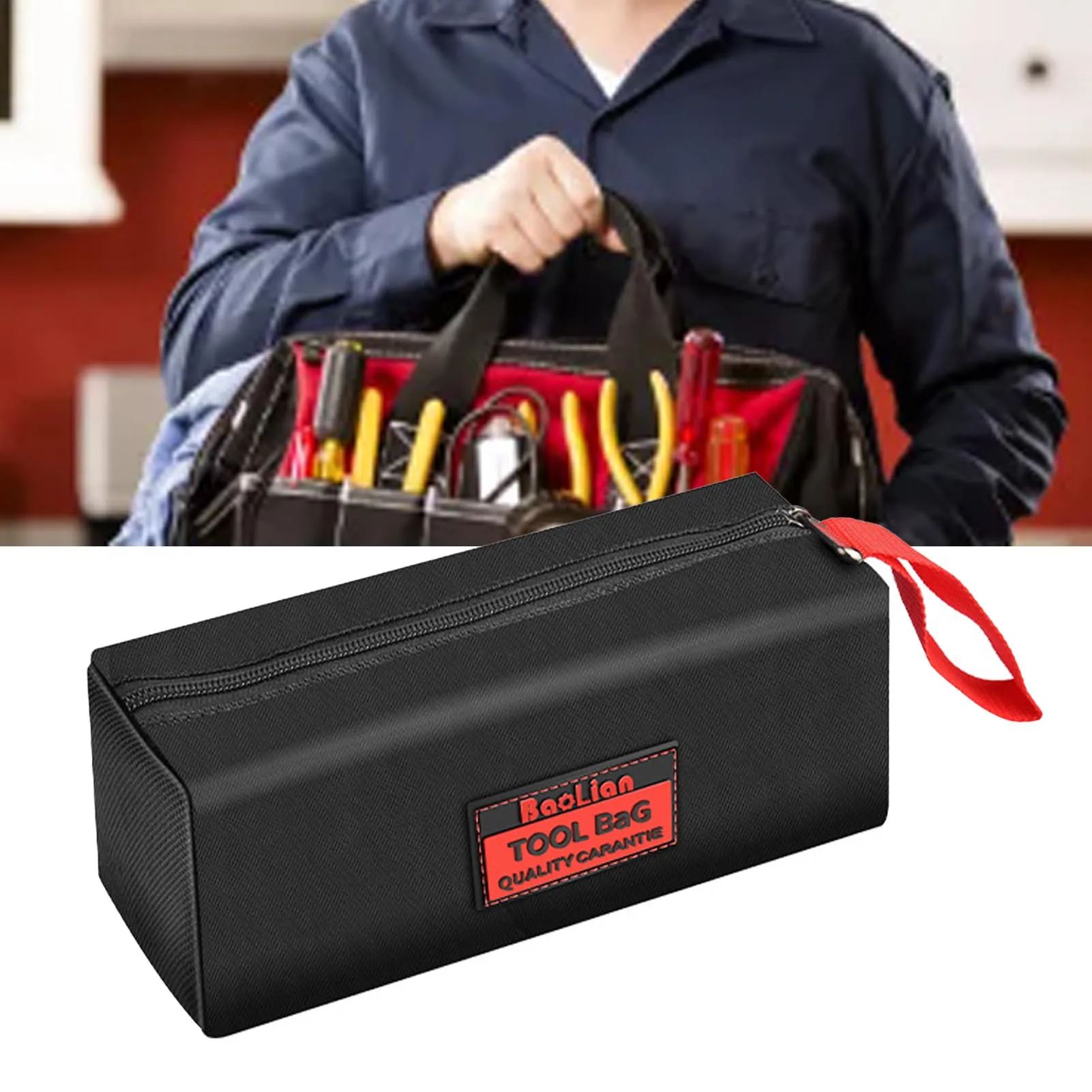 Tool Bag  Multi Compartments Wear Resistant Strong Handle Portable Tools Organizer for Electrician Tools Storage Bag