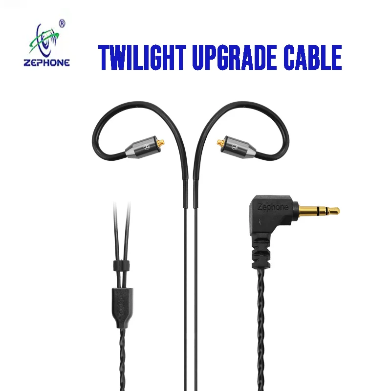 zephone twilight upgrade cableTF10 SE535 SE846 headphone balance upgrade cable diy copper silver plated wire Customisable4.4plug