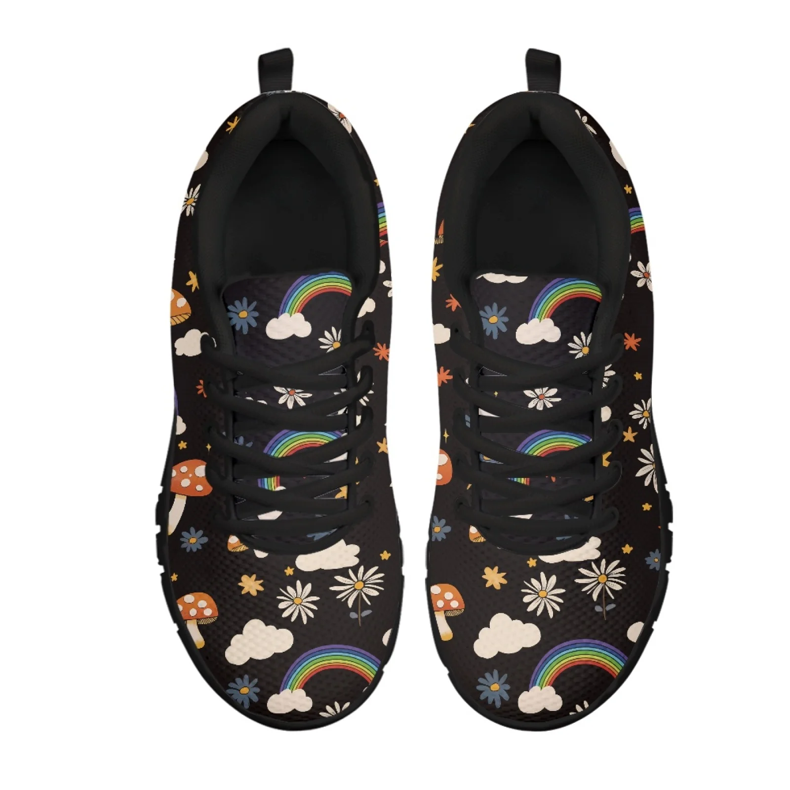 Coloranimal Rainbow Women Nursing Shoes for Women Comfortable Wear-Resistant Shoes for Standing All Day for Outdoor