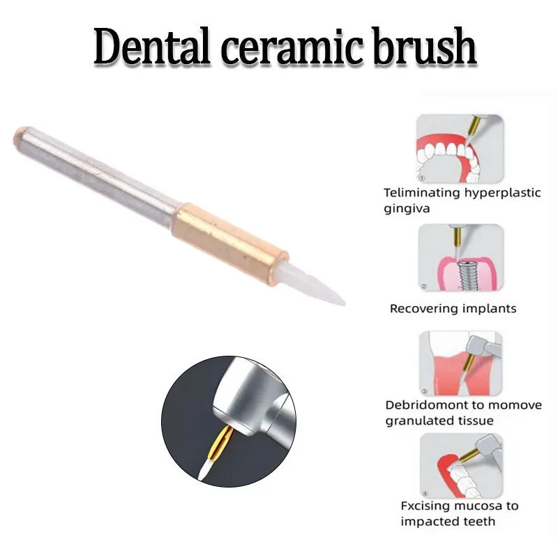 Dental Surgical Ceramic Soft Tissue Trimmer 23mm Length for Gingival Retraction Dental Dentistry Implant Tools