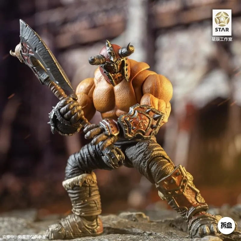 Spot Star Studio Original 1/12 Ancient War Meat Colored Orc Green Orc Warcraft Mobile Doll Model Handmade Toy Collection Gift