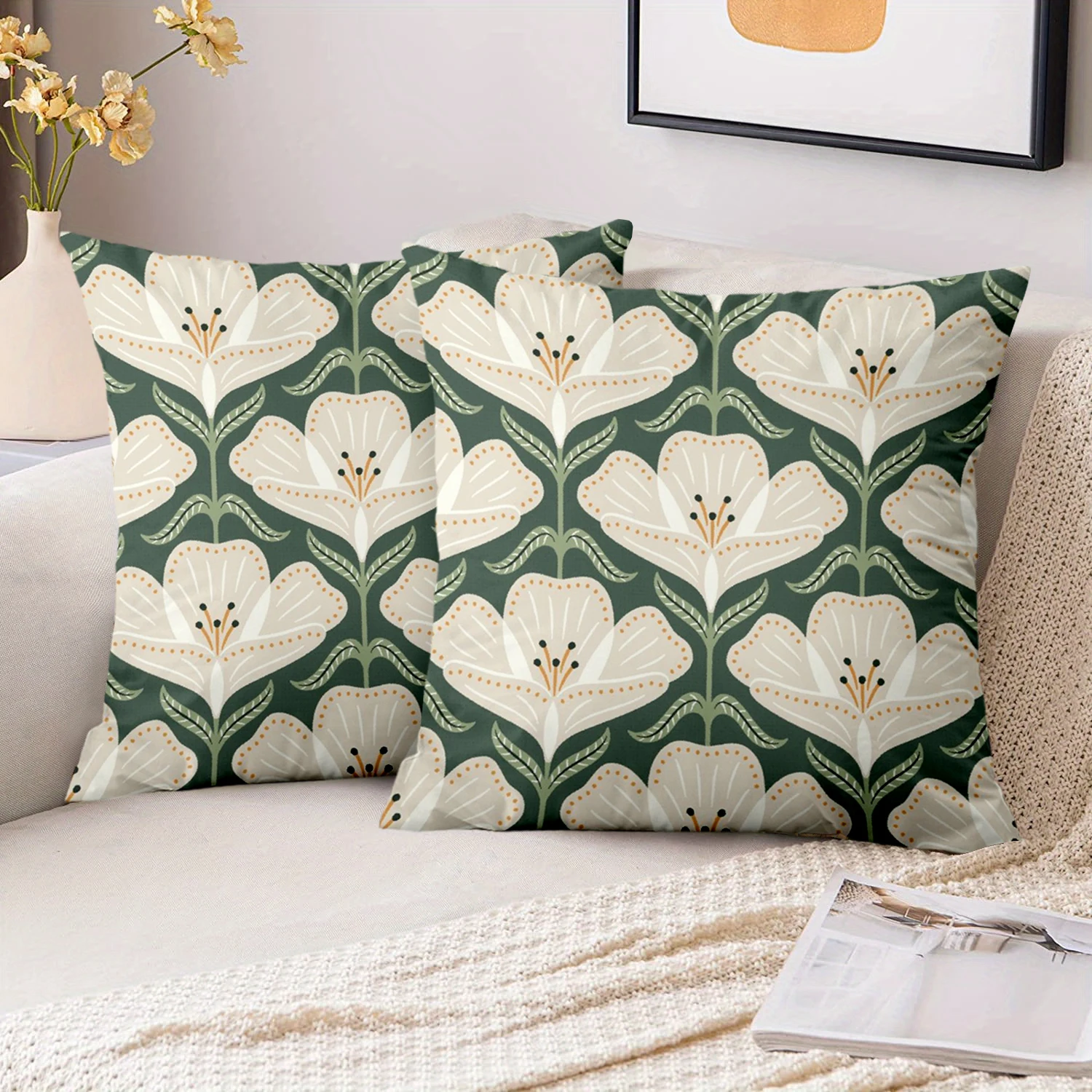 1 Pieces Floral Pat…