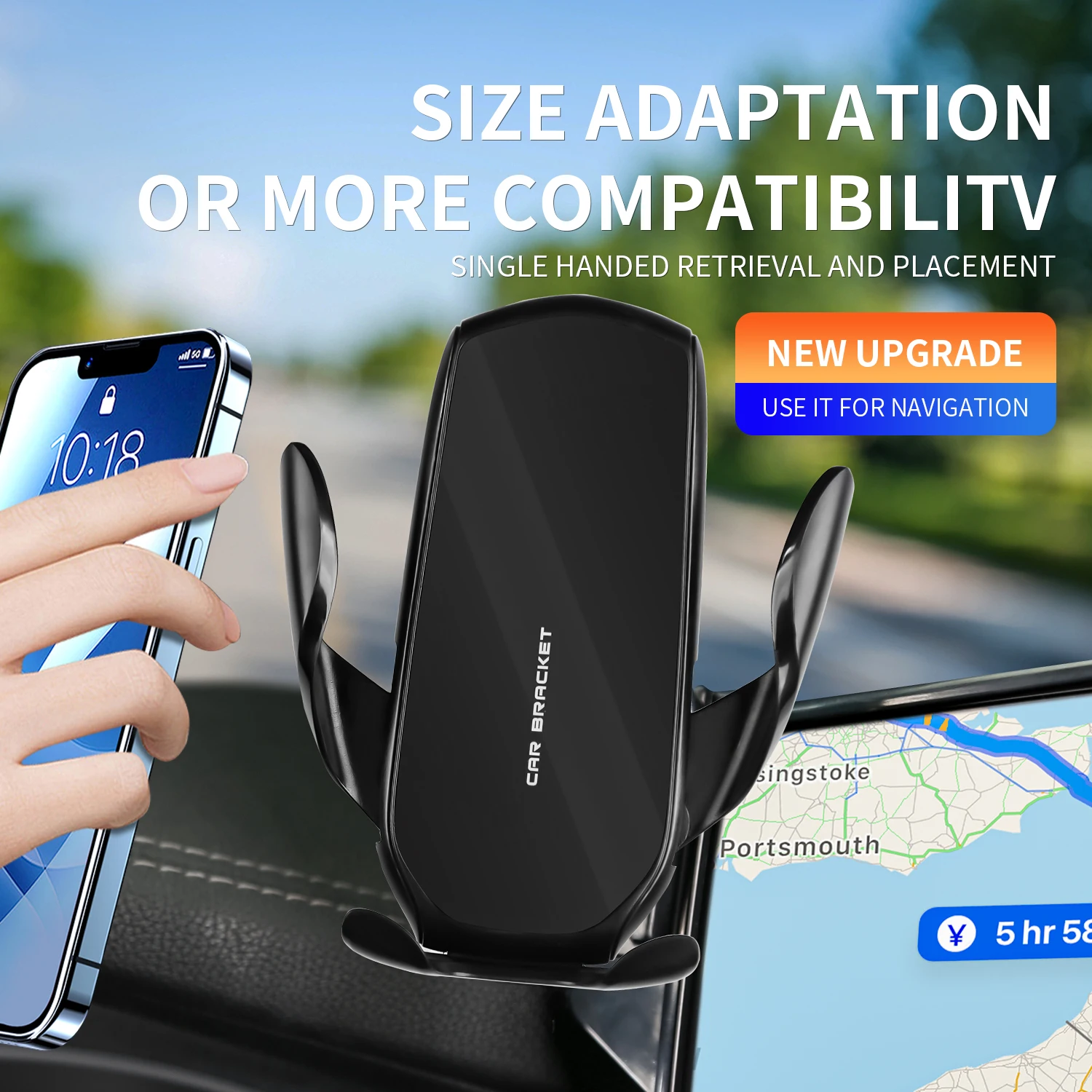 Car Phone Holder And Mount Base Designed To Fit Original Car Structure For Mercedes-Benz C218 CLS 350 400 63 AMG 2012-2017 view 6