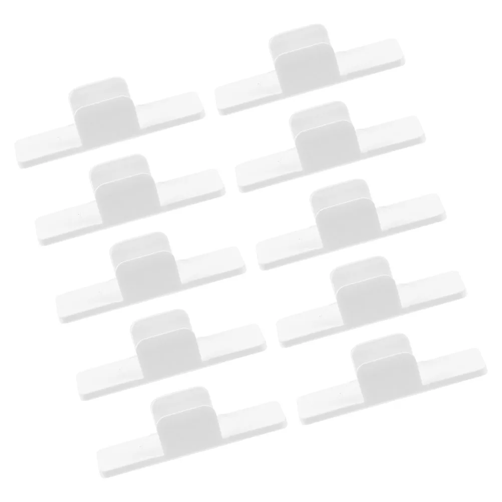 

10pcs Pen Holder Clips Whiteboard Marker Clamps Plastic Adhesive Pencil Holder For Office School Wall Mount Fixing Tool Desk